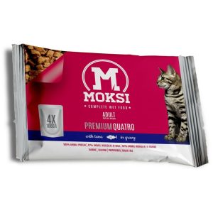 MOKSI preliv za mačke tuna u sosu 4x100g